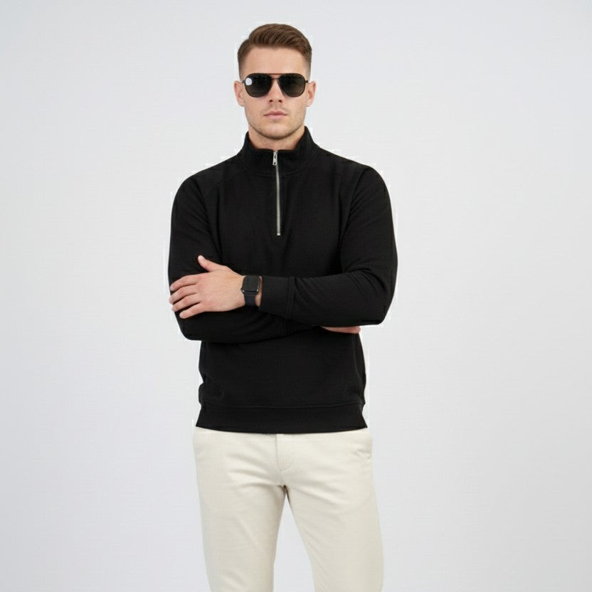 Men's Scuba Half-Zip Pullover (Black)