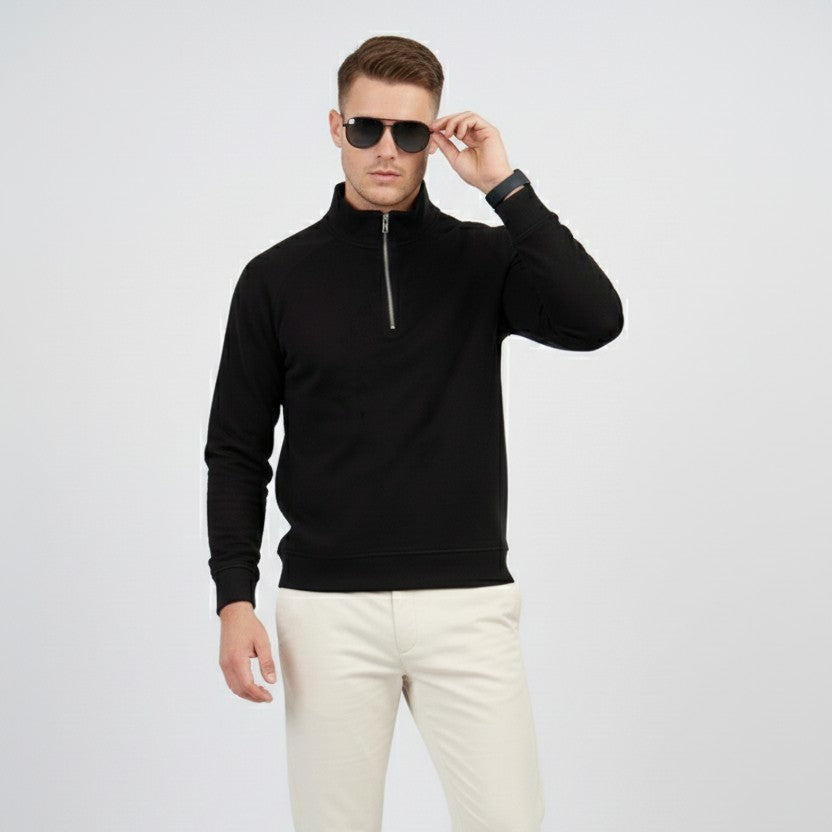 Men's Scuba Half-Zip Pullover (Black)
