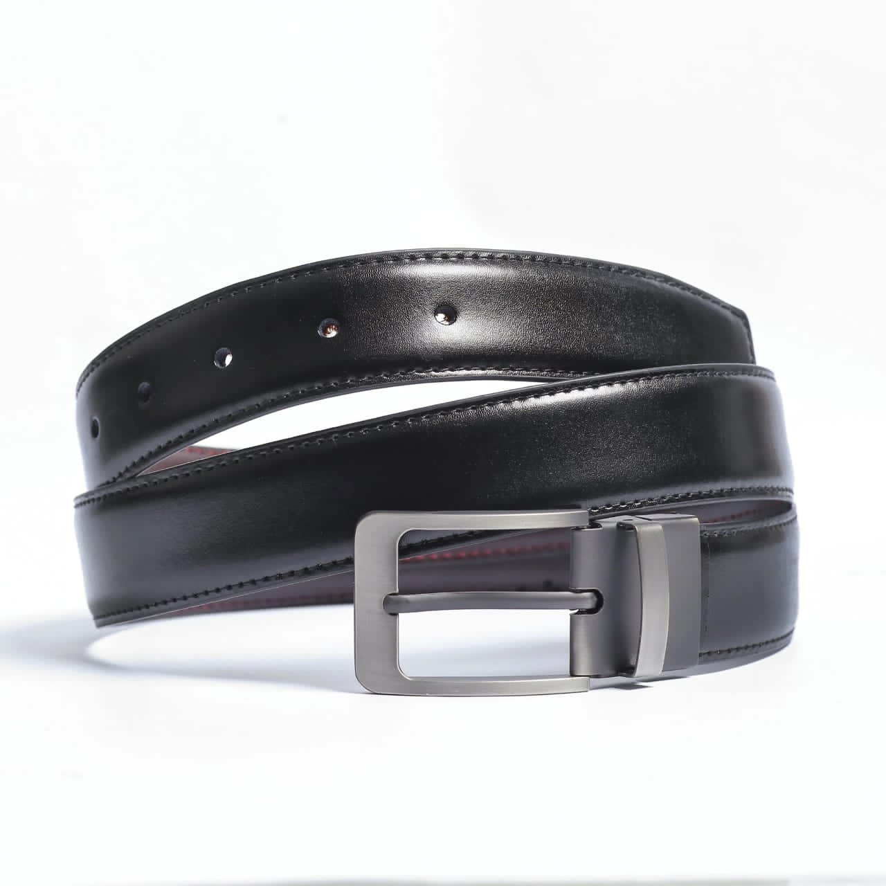 JnC's Reversible Leather Belt (Black & Brown)