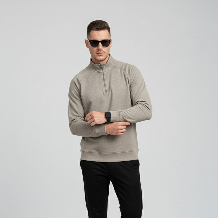 Men's Scuba Half-Zip Pullover (Mist Grey)