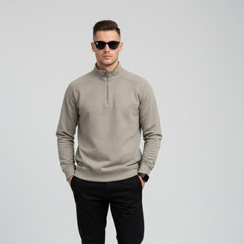 Men's Scuba Half-Zip Pullover (Mist Grey)